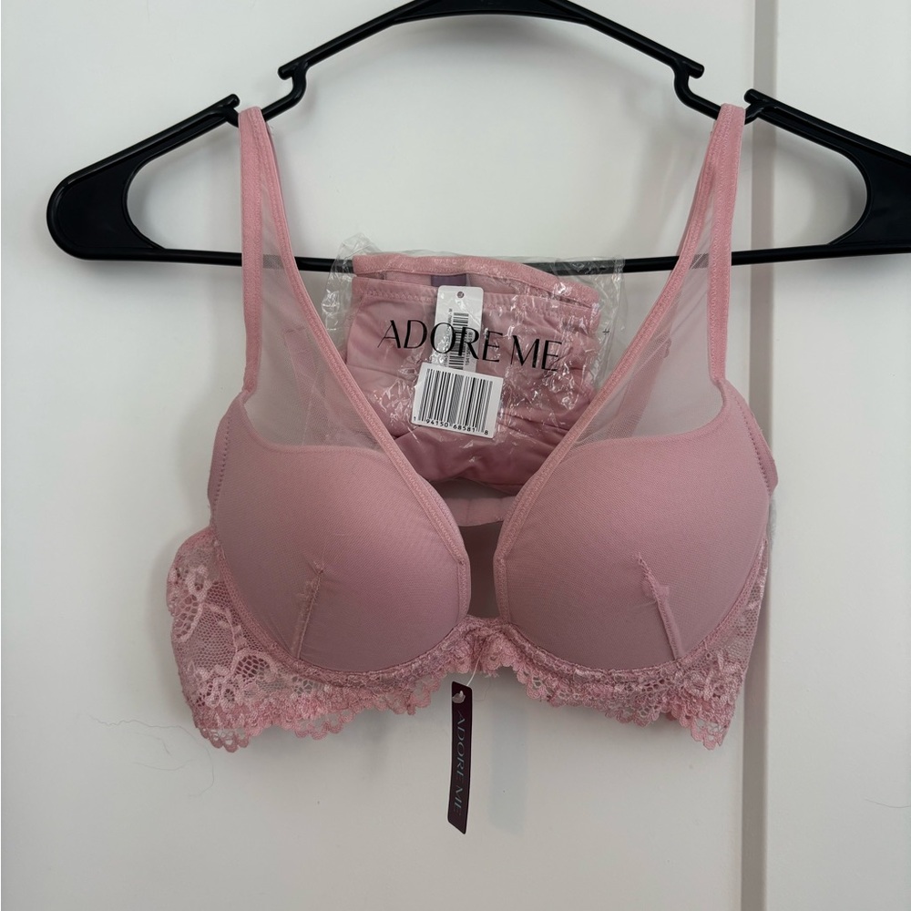 Adore Me Blush Lace Bra